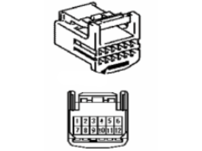 Lexus 90980-12552 Housing, Connector F