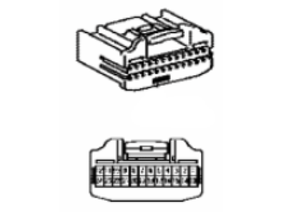 Lexus 90980-12554 Housing, Connector F