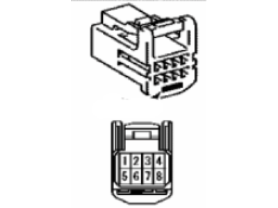 Lexus 90980-12551 Housing, Connector F