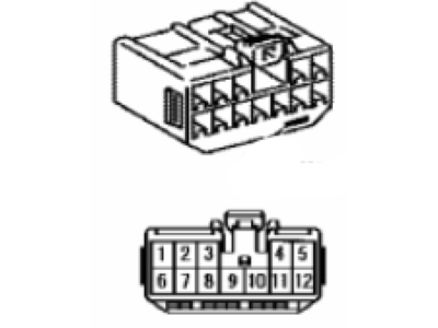 Lexus 90980-10803 Housing, Connector F