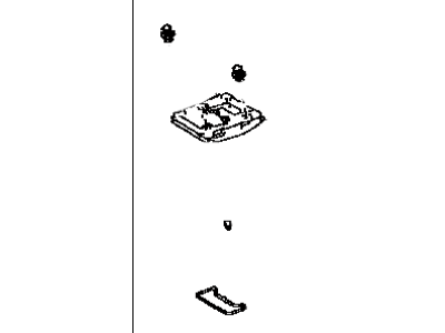 Lexus 63605-33060-B0 Box Sub-Assy, Roof Console