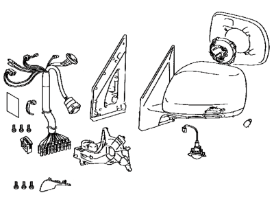 Lexus 87910-60K60-C1 Mirror Assembly, Outer Rear