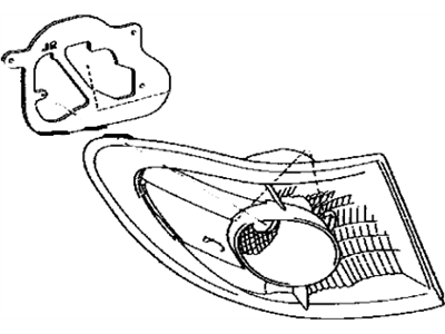 Lexus ES330 Back Up Light - 81551-33430