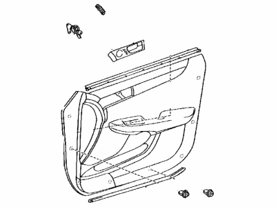 Lexus 67610-33A50-A2 Board Sub-Assy, Front Door Trim, RH