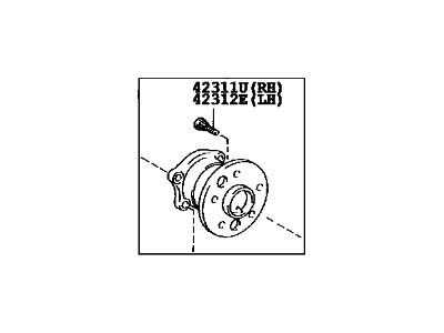 2007 Lexus ES350 Wheel Bearing - 42450-48011