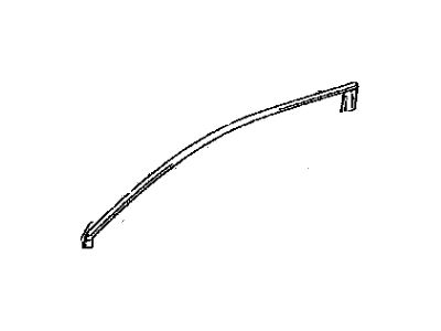 Lexus 67864-33010 Weatherstrip, Front Door, Upper, LH