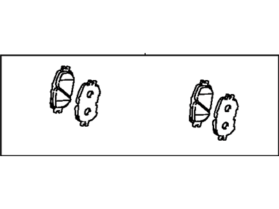 Lexus 04465-33320 Front Disc Brake Pad Kit