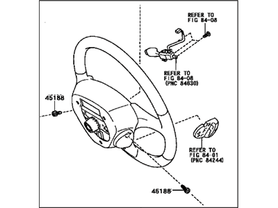 Lexus 45100-33430-E0 Steering Wheel Assembly