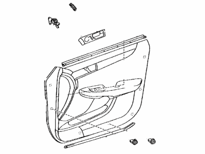 Lexus 67620-3T071-C1 Board Sub-Assy, Front Door Trim, LH