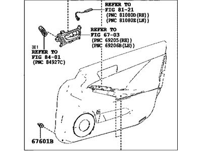 Lexus 67610-53752-27 Panel Assembly, Front Door