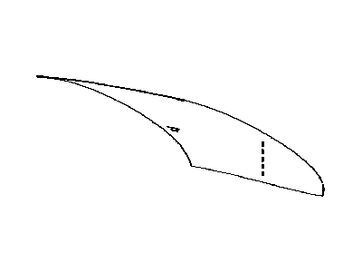 Lexus 64801-53090 Glass Sub-Assy, Back