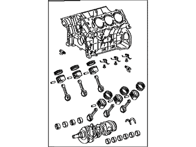 Lexus 11400-39075 Block Assy, Short