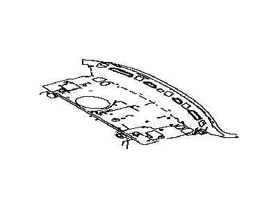 Lexus 64101-53050 Panel Sub-Assembly, Upper