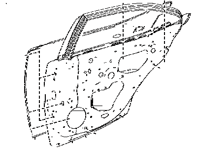 Lexus 67003-53080 Panel Sub-Assembly, Rear Door