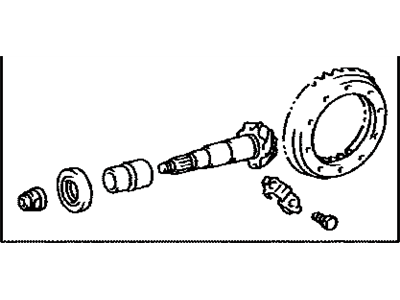 Lexus 41201-80818 Final Gear Kit, Differential