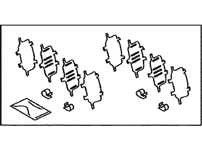 Lexus 04945-30170 SHIM Kit, Anti SQUEAL