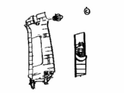 Lexus 62410-53010-B1 GARNISH Assembly, Center Pillar