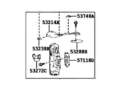 2022 Lexus IS300 Radiator Support - 53203-53909