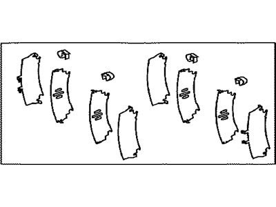 Lexus 04946-30210 SHIM Kit, Anti SQUEAL