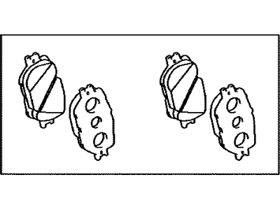Lexus 04465-30480 Front Disc Brake Pad Kit