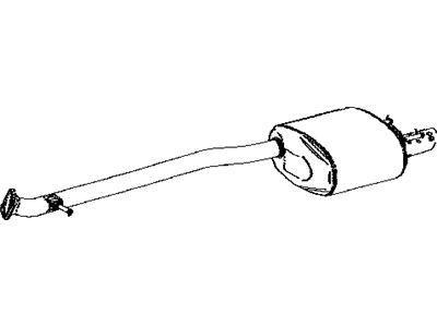 Lexus 17440-38030 Exhaust Tail Pipe Assembly, Left