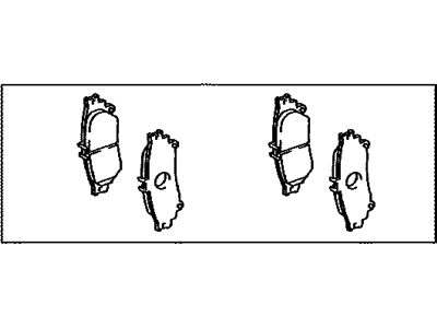 Lexus RC300 Brake Pad Set - 04466-F4020