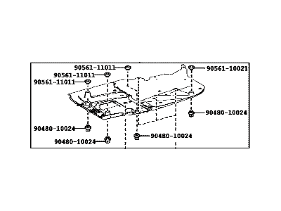 Lexus 58402-53040 Board Sub-Assembly, FLOO