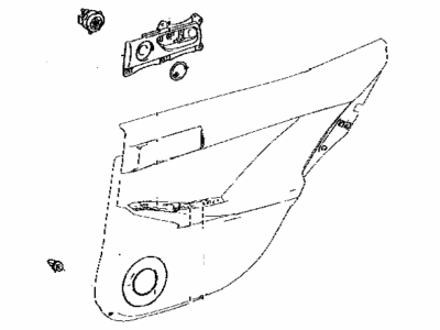 Lexus 67630-53680-D5 Panel Assembly, RR Door