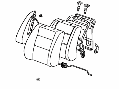 Lexus 71430-33883-A5 Back Assy, Front Seat, RH(For Separate Type)