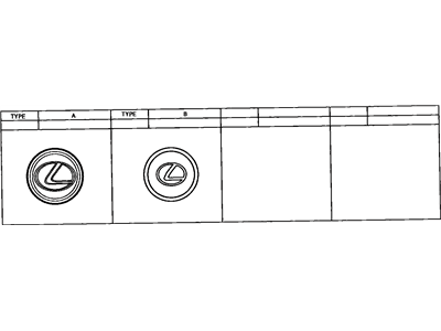 Lexus 42603-50130 Ornament Sub-Assy, Wheel Hub