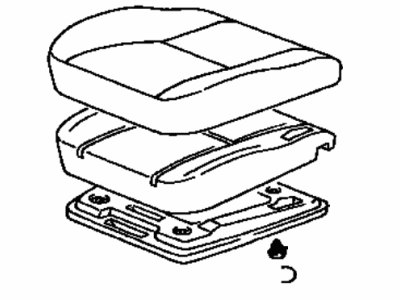 Lexus 71410-33180-G0 Cushion Assy, Front Seat, RH(For Separate Type)