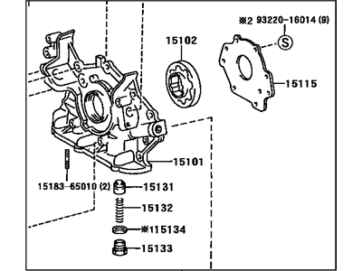 Lexus ES300 Oil Pump - 15100-20040