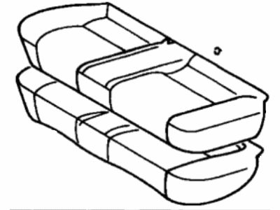 Lexus 71460-33190-A0 Cushion Assy, Rear Seat (For Bench Type)