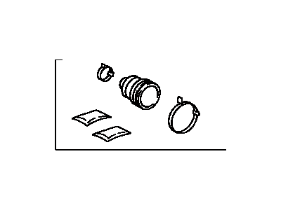 Lexus 04438-06090 Boot Kit, Front Drive Shaft Inboard Joint