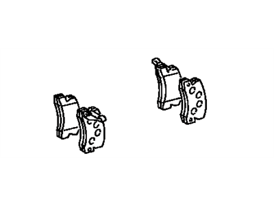 Lexus 04466-33040 Rear Disc Brake Pad Kit