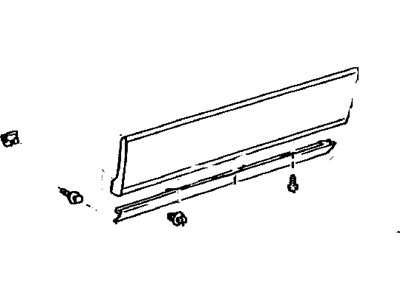 Lexus 75071-33050-F0 Moulding Sub-Assy, Front Door, Outside RH