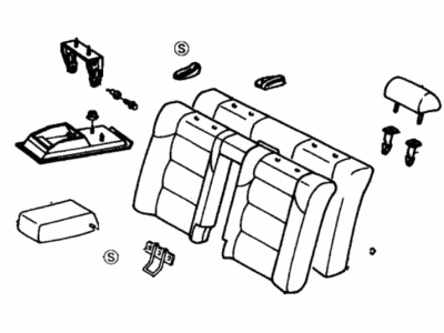 Lexus 71480-33291-G2 Back Assembly, Rear Seat