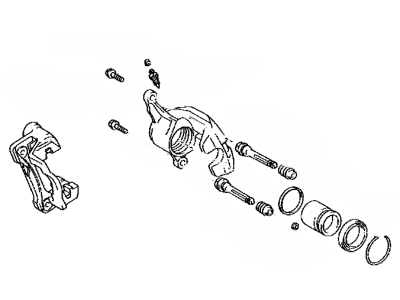 Lexus 47730-50111 Rear Passenger Disc Brake Cylinder Assembly