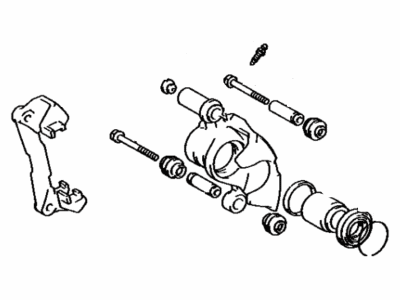 Lexus 47750-20260 Rear Driver Disc Brake Cylinder Assembly