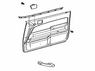 Lexus 67620-3H280-05 Board Sub-Assy, Front Door Trim, LH