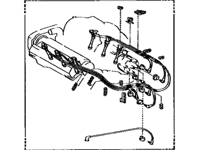 Lexus 90919-21464 Cord Set, Coil & Spark, W/Resistive