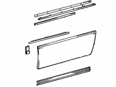 Lexus 75071-32010-05 Moulding Sub-Assy, Front Door, Outside RH