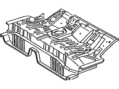 Lexus 58211-24900 Pan, Center Floor