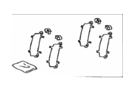 Lexus 04945-06150 SHIM Kit, Anti SQUEAL