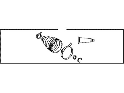 Lexus 04438-08030 Boot Kit, Front Drive Shaft Inboard Joint