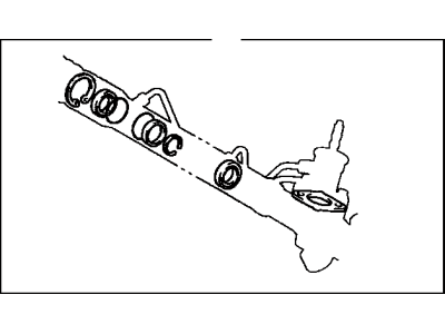 Lexus 04445-60090 Gasket Kit, Power Steering Gear(For Rack & Pinion)