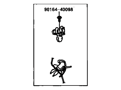 Lexus 75496-24020 Clip, Back Window Outside Moulding, No.1