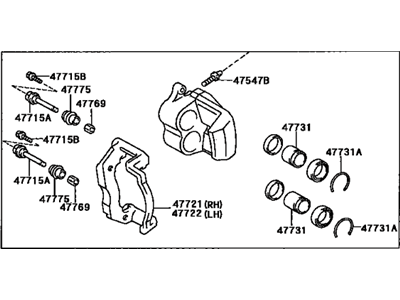 1995 Lexus SC300 Brake Caliper - 47750-24082