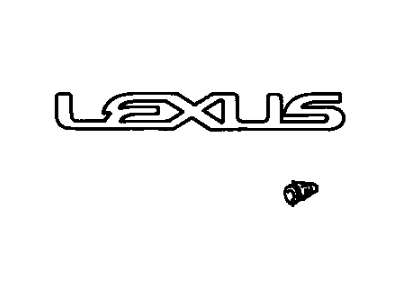 Lexus 75441-24020 Luggage Compartment Door Name Plate, No.1