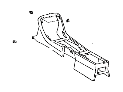 1993 Lexus SC300 Center Console Base - 58810-24040-03